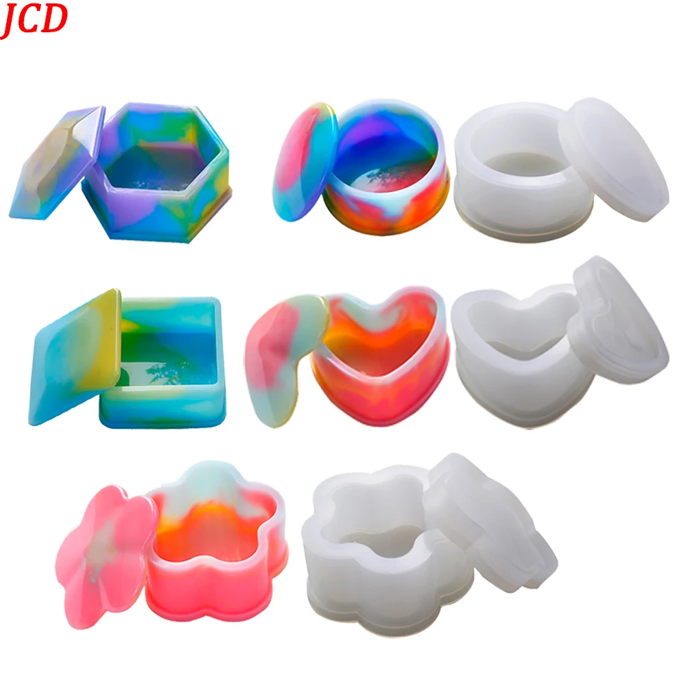 

DIY Crystal Epoxy Resin Mold Storage Box Molds Jewelry Box Mold Jewelry Making Tools Gift Box Silicone Mold