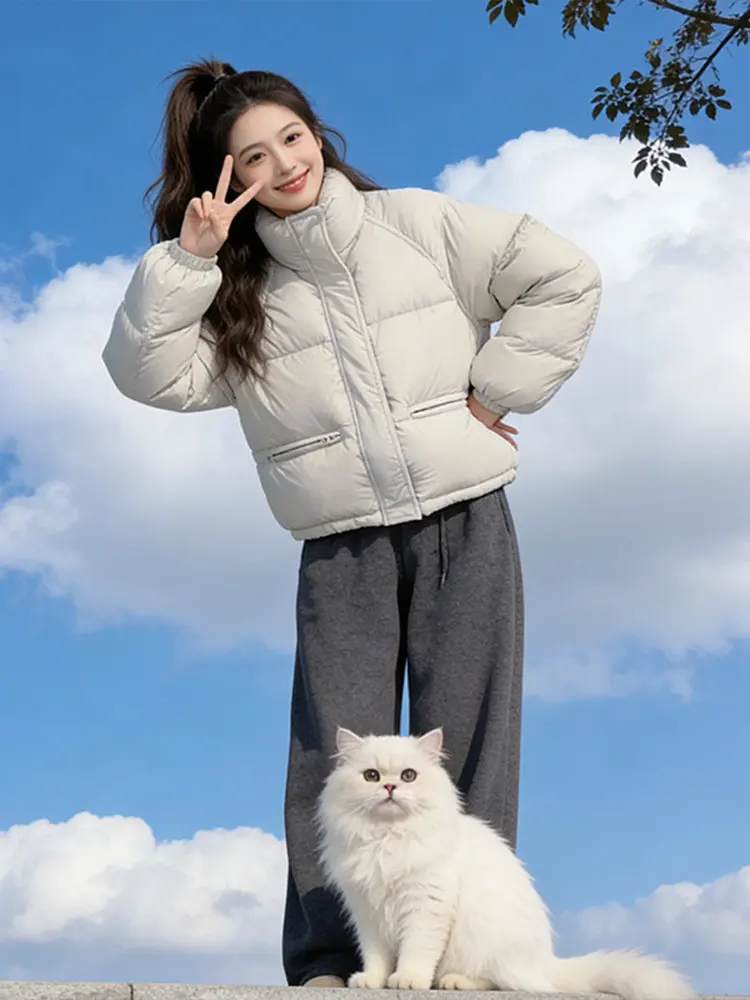 

Новая теплая зимняя женская куртка из хлопка Sweet Cool Faion, повседневная уличная одежда, пуховик