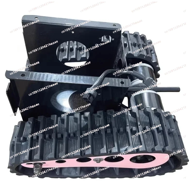 Suitable for electric crawler small tank accessories beach tram chassis iron frame dual motors