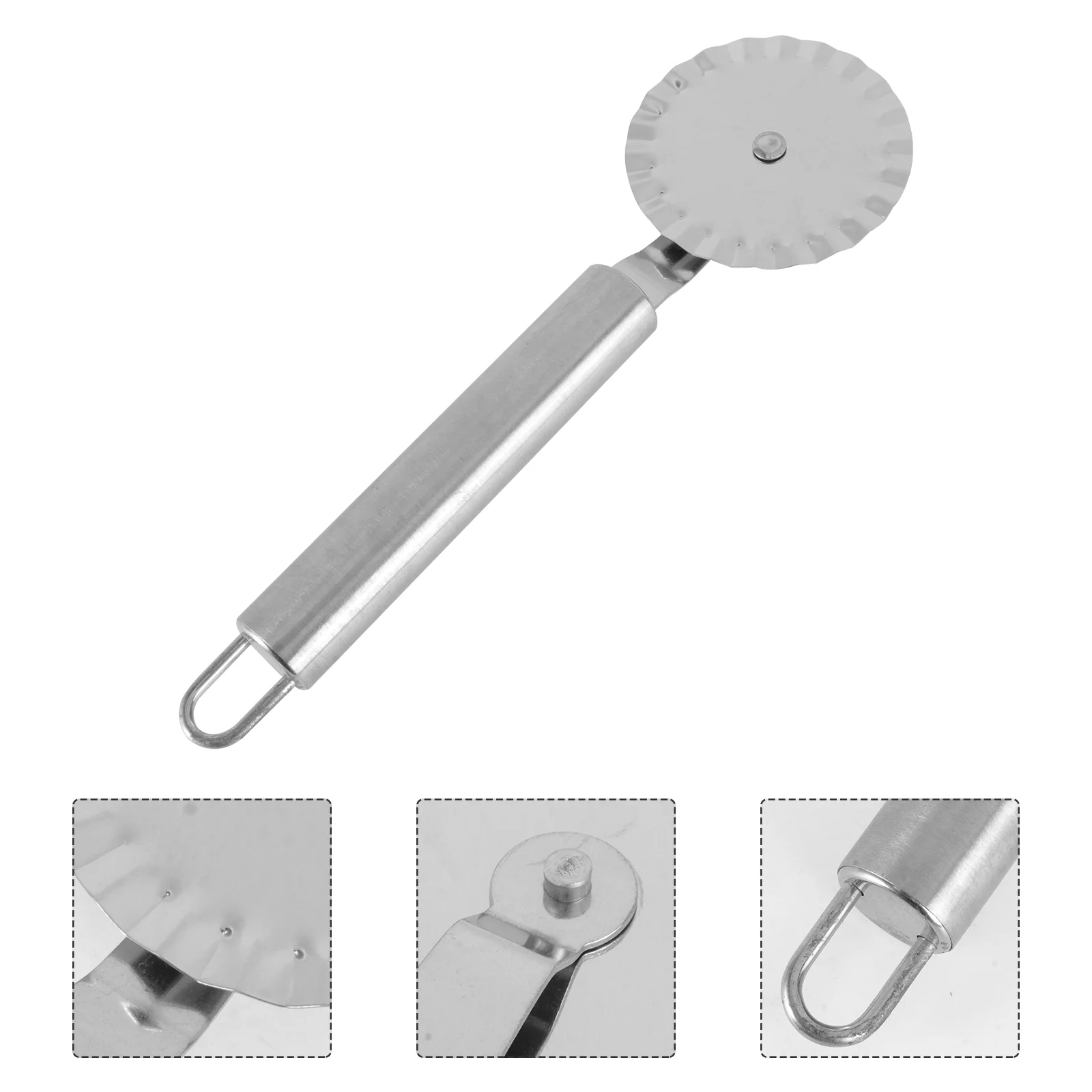 Pastry Ravioli Pizza Cutter Stainless Steel Wheels for Commercial-Grade Pasta Pie Crusts and Baking for Home and Kitchen Use