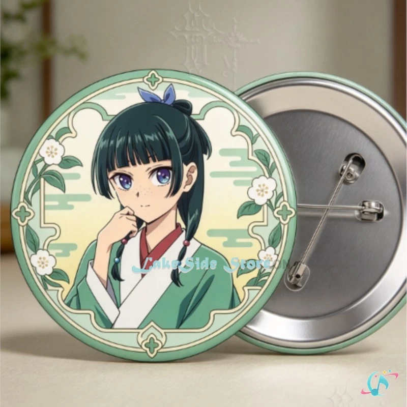 Halloween The Apothecary Diaries Maomao Badge Anime Character Tin Brooch Comic Con Collect Pin Costumes woman fantasia