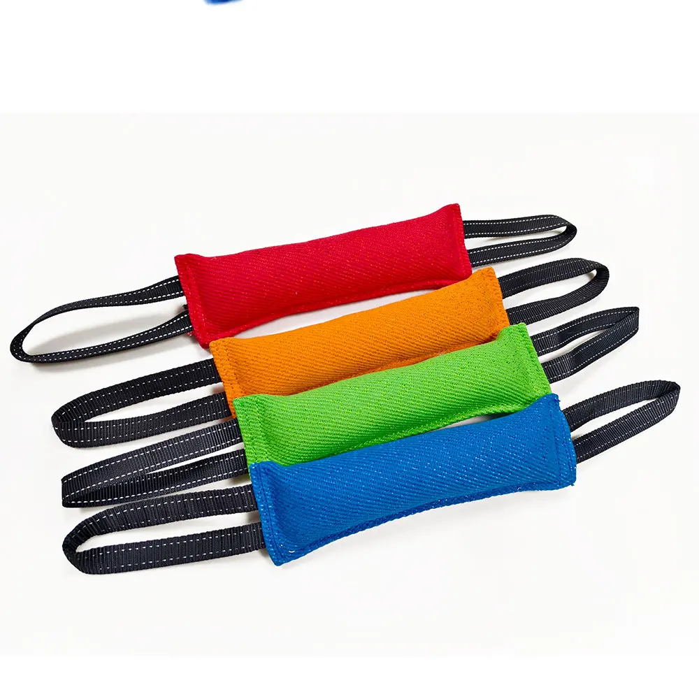 Jute Bite Pillow Tug Toy 1