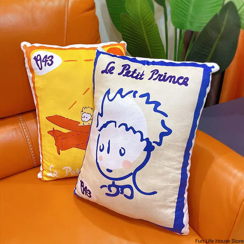 Creative Little Prince Stamp Pillow Mark Pilot Sofa Bedroom Chair Cushion Series Childlike Birthday Gift Home Soft Decoration