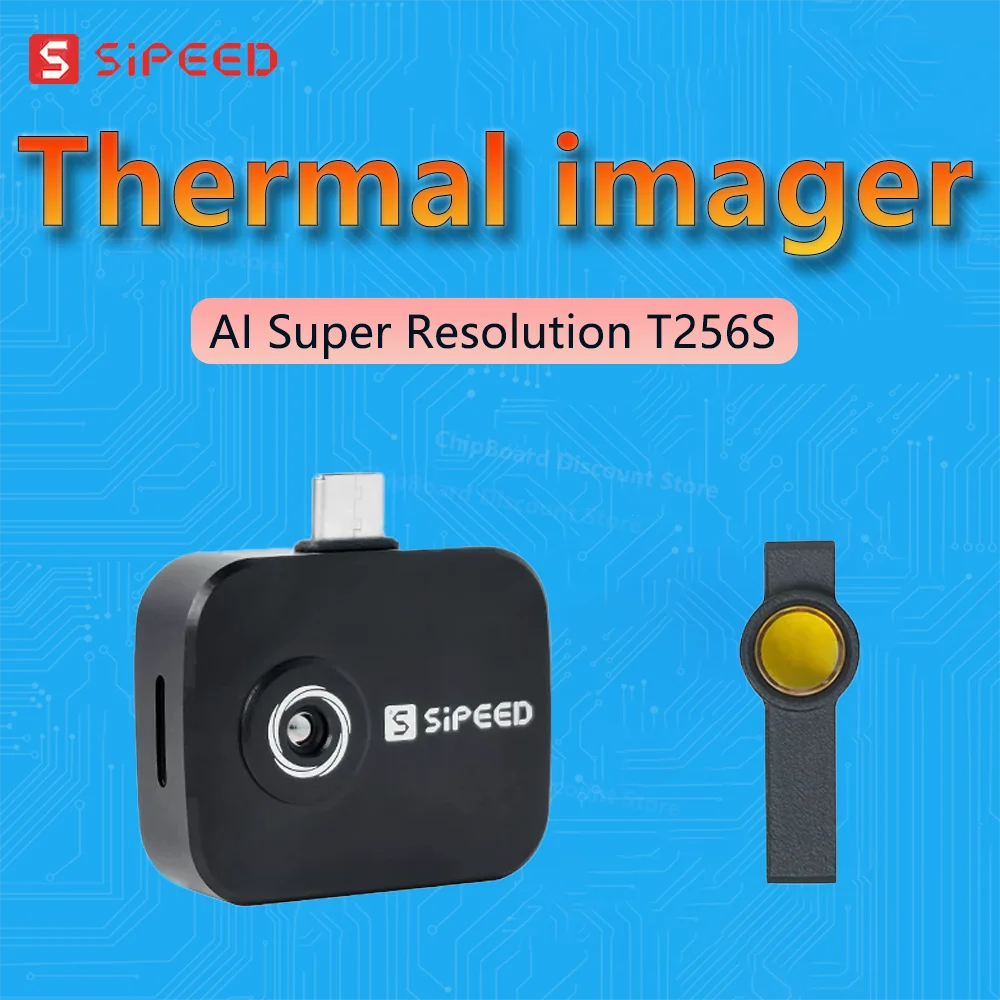 

T256S Thermal Imager Camera AI ISR Inspection Repair Thermographic Compatible with Any USB-C iOS & Android Device Raspber