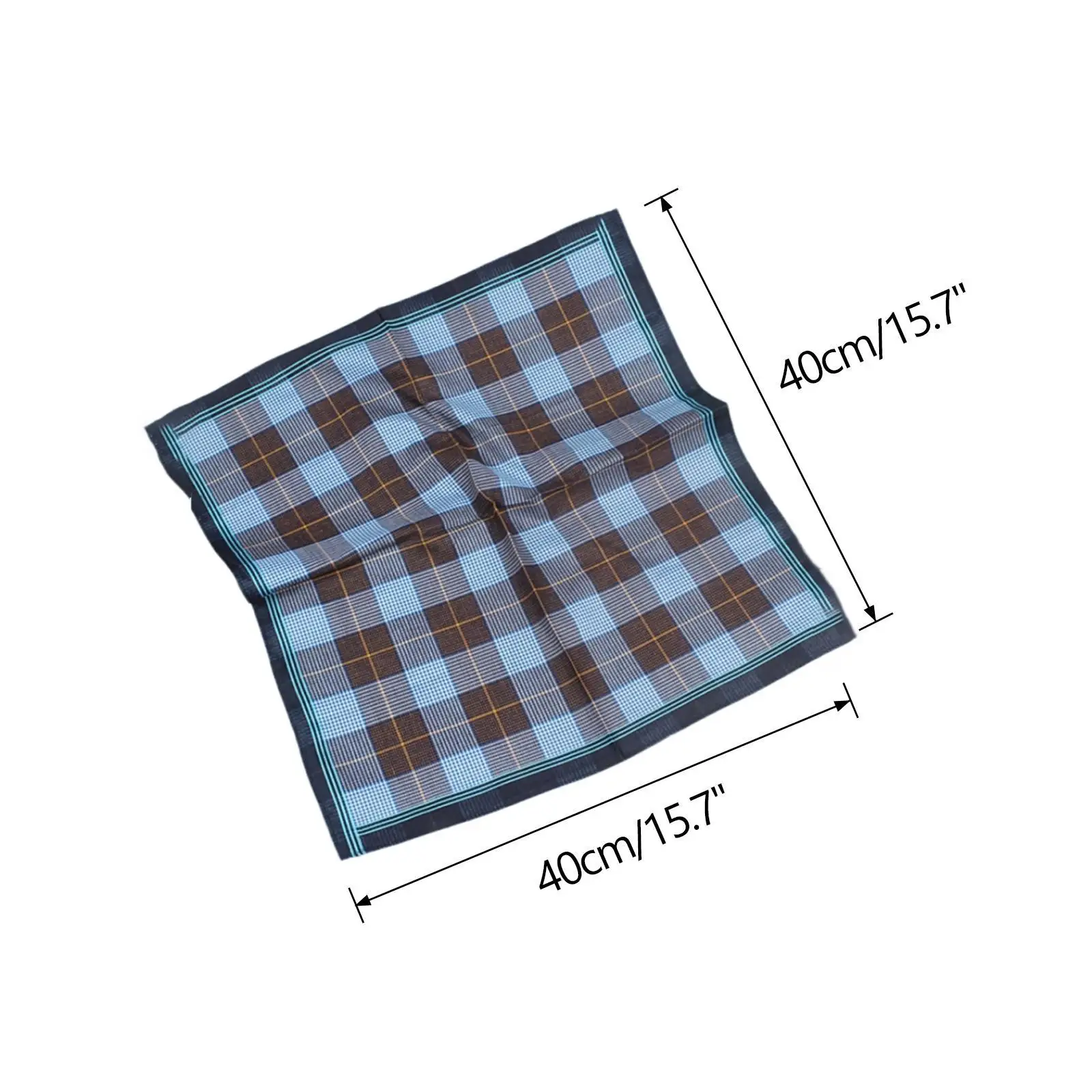 6 pçs lenço lenços 40cm x 40cm macio para pais de baile de casamento