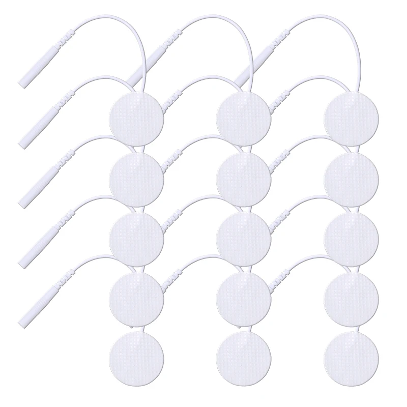 منصات القطب الكهربائية ذاتية اللصق 25 مللي متر مع جل موصل ل EMS محفز العضلات الكهربائية نبض مدلك استبدال الملحقات #2