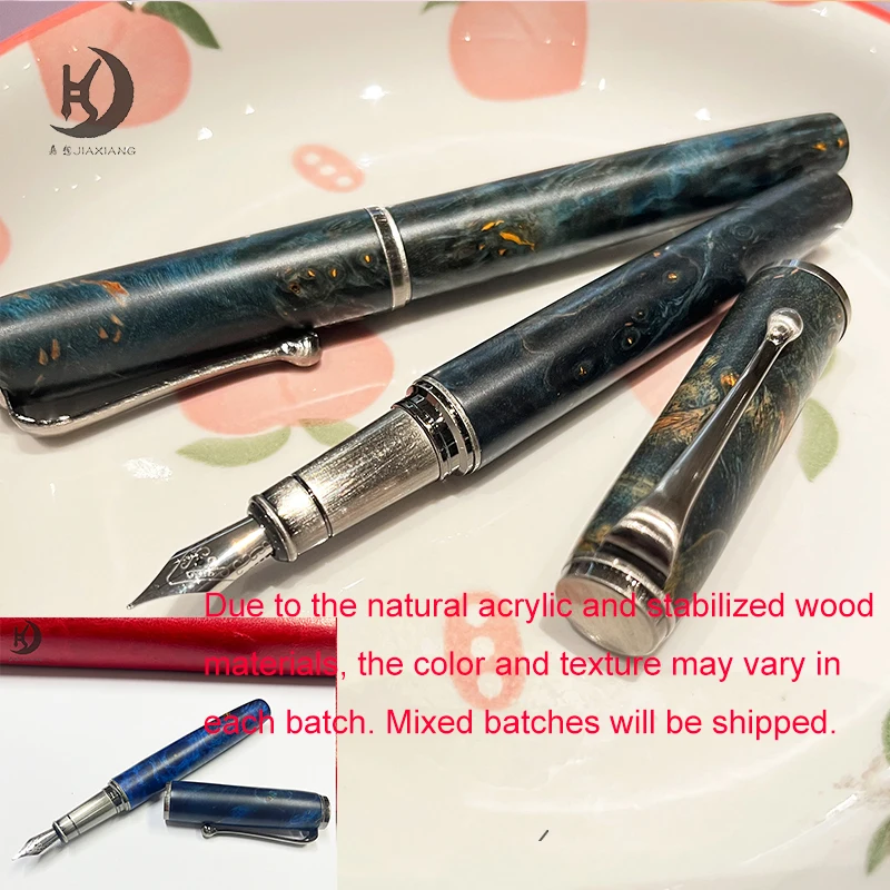 1 Stück hochwertiger Vintage-Füllfederhalter aus stabilem Holz und Kupferstab, luxuriöser Schreibstift, perfekt für Schule und Unternehmen, zurück zur Schule – Detail 1