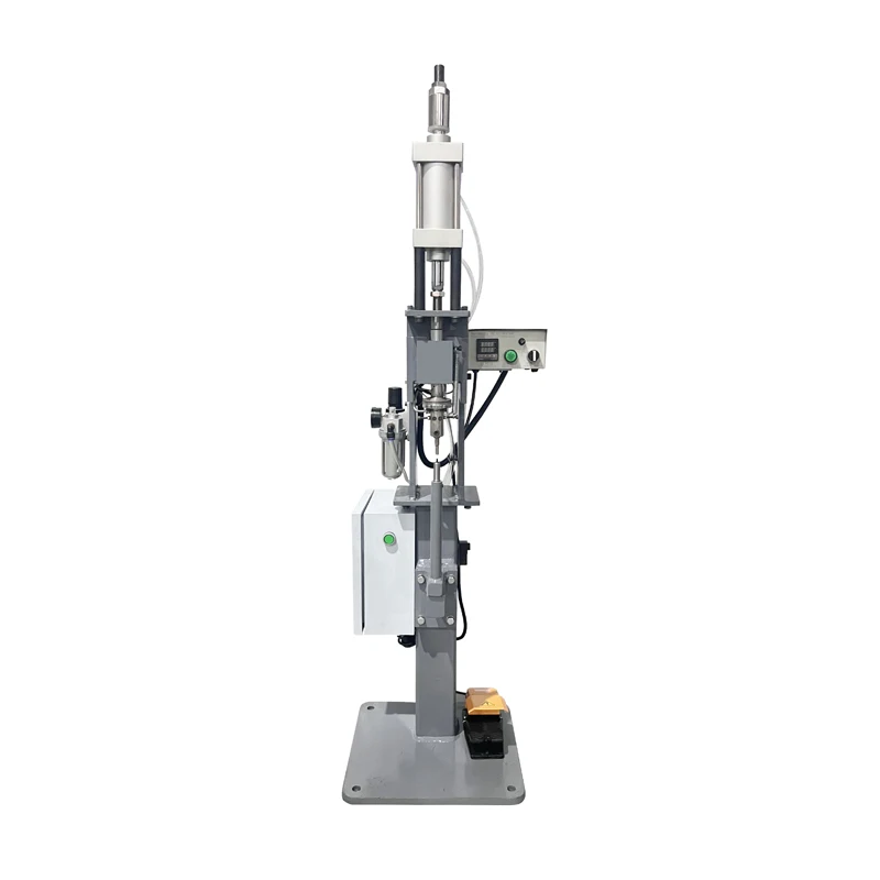 Pneumatic Plastic Hook Button Attaching Machine Shoemaking Machines for Safety Shoe Production