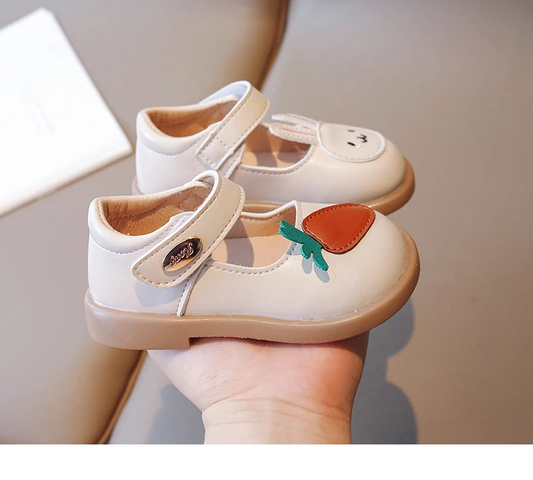 2023 New Spring Cute Bunny and Carrot Patch Children Casual Shoes