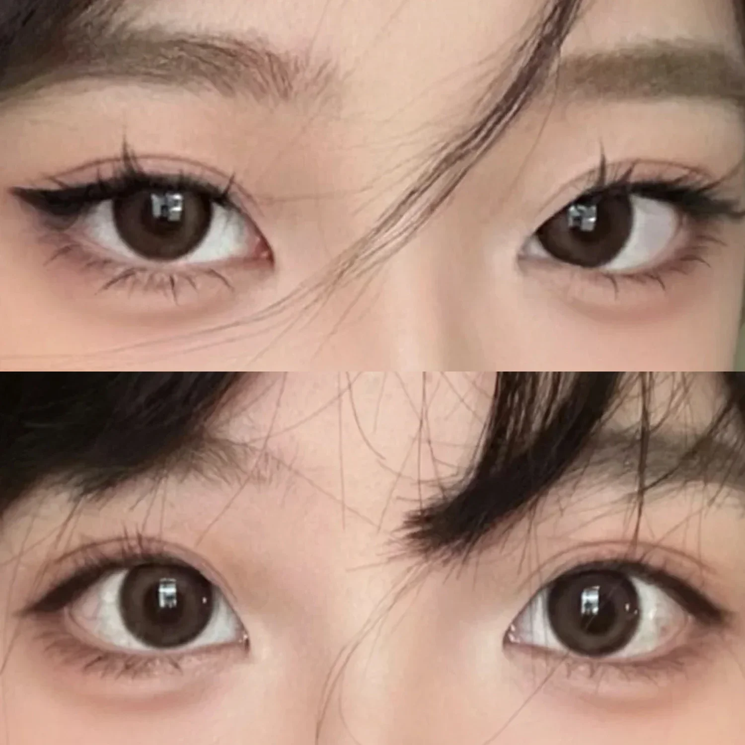 Crema delineadora de ojos negra, marrón y negra, tinte de maquillaje de ojos Natural de secado rápido con pincel, cosméticos delineadores de ojos de larga duración resistentes al agua