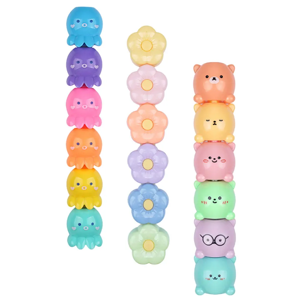

Cartoon Highlighter Journaling Highlighters Pen Cute Fluorescent Pens for School Markers Mini
