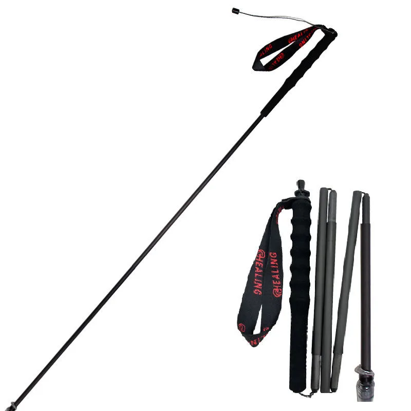 

OKHEALING Trekking Hiking Pole Collapsible 5 Sections Multifunctional Trekking Pole Walking Sticks