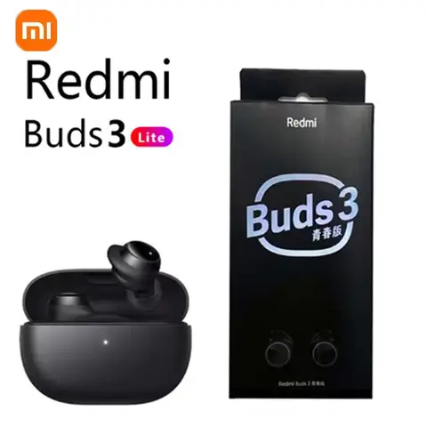 Xiaomi Redmi Buds 3 Lite 무선 Bluetooth 헤드폰 5.2 Bluetooth 헤드폰 스포츠 헤드폰 이어폰 형 헤드폰