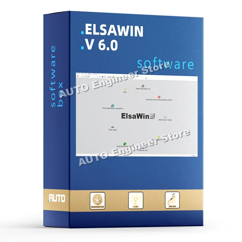 2024Hot! ElsaWin 6.0 Latest Version for V-W For A-udi For Sk-oda For S-eat auto repair software motiva Elsa Win 6.0 up to 2017