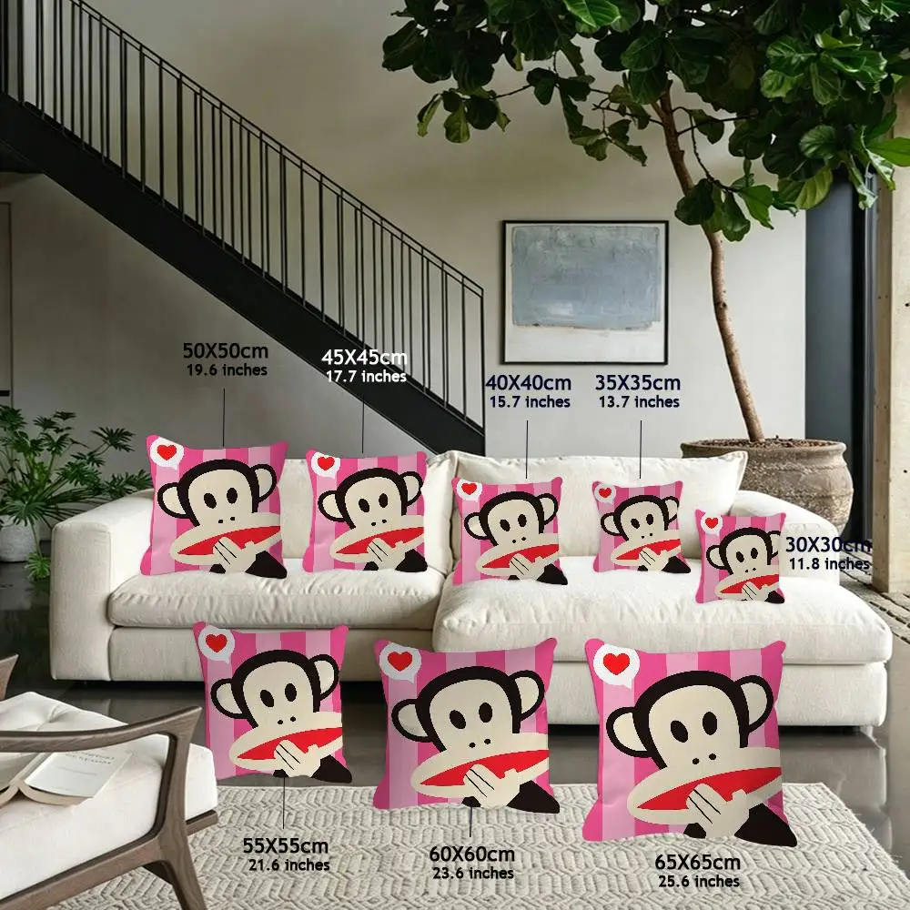 Anime Big Mouth F-Frank Monkey Pillow Cushion Cover Pillowcase Living Room Sofa Home decorative pillowcase