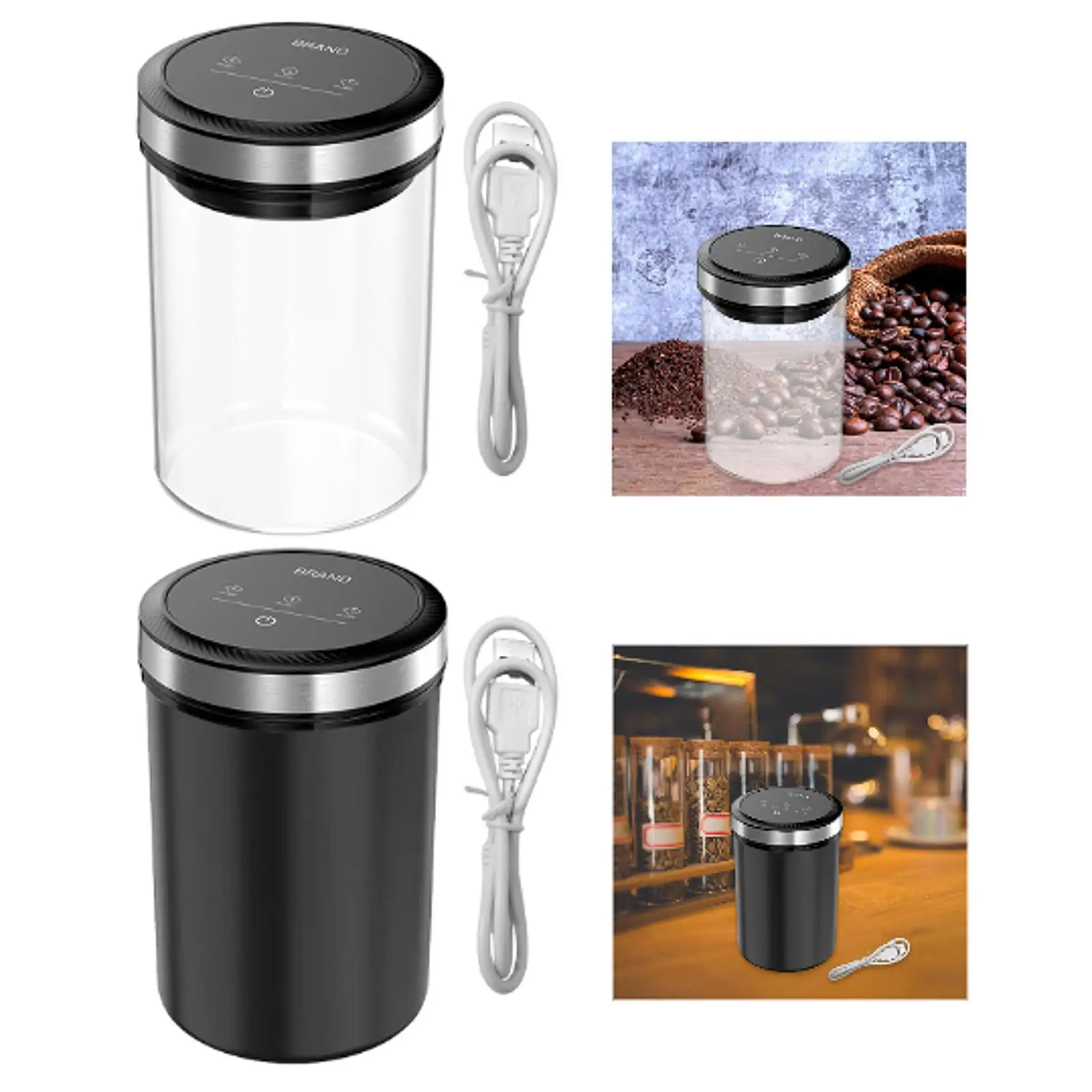 

Automatic Vacuum Coffee Canister Food Storage Container for Tea Coffee Beans
