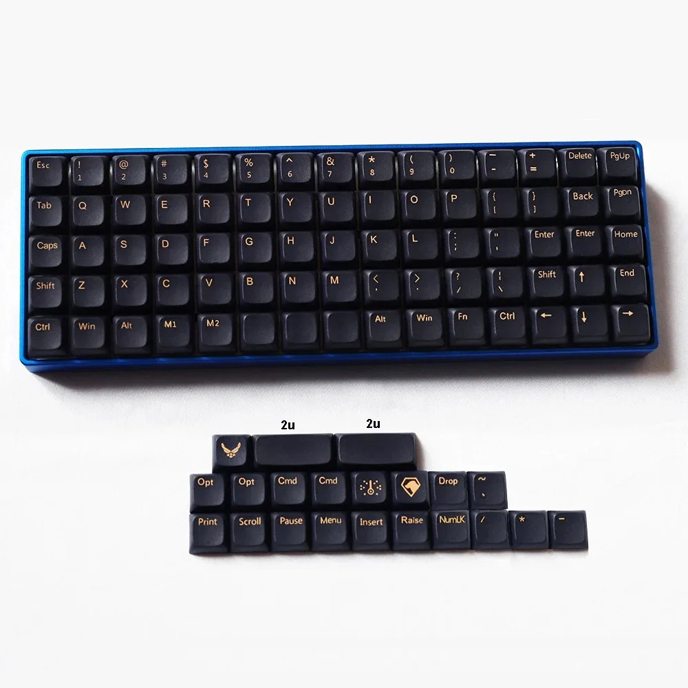 Echome-teclas con tema de Color sólido, teclas personalizadas Pithy PBT Artisan para teclado mecánico, 97 teclas, XDAL, perfil de bola, regalo