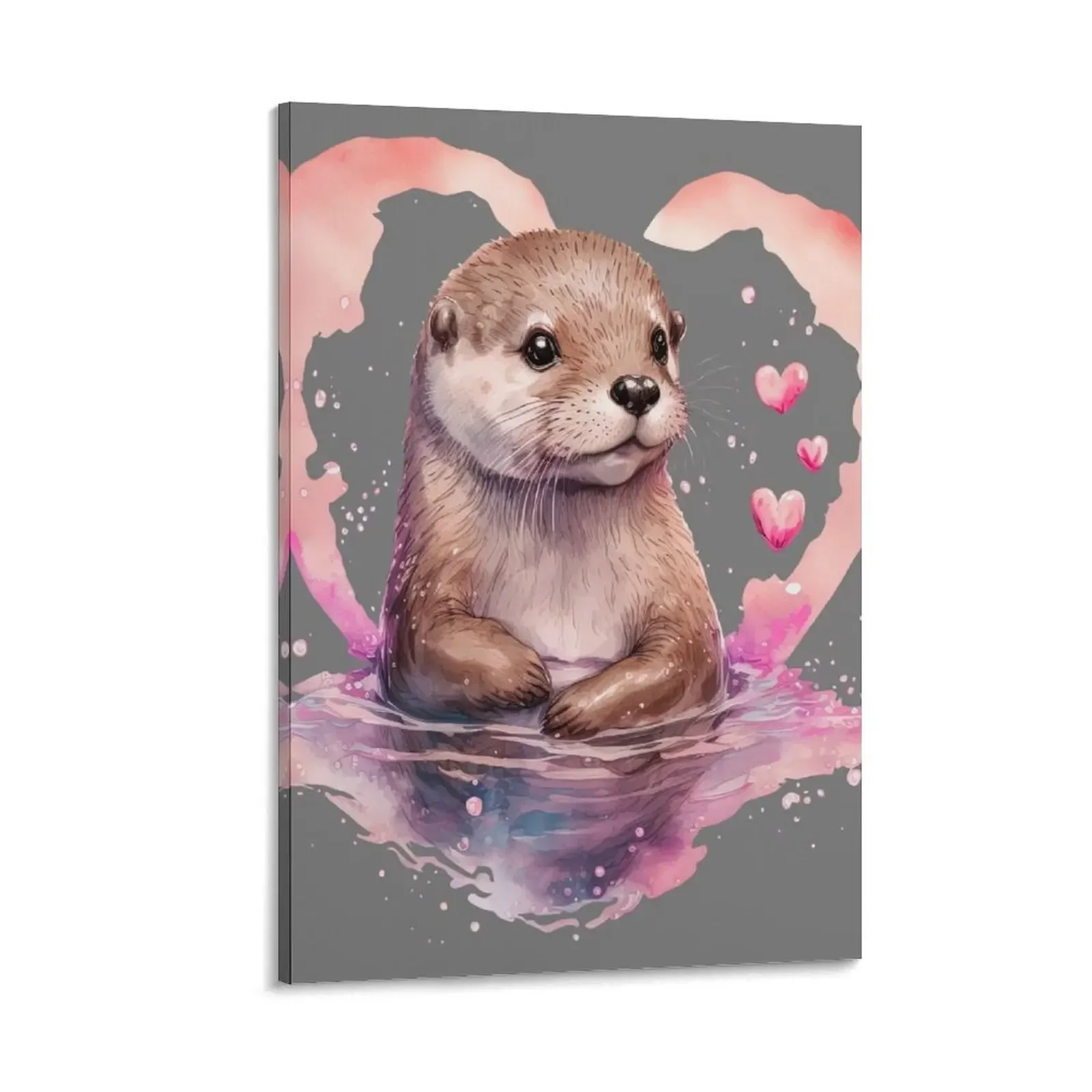 

Otterly adorable Canvas Painting Paintings on the wall Wall decoration poster posters for wall