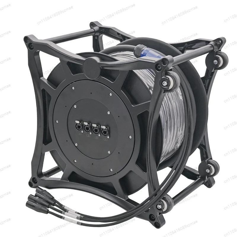

Professional Stackable RJ45 to RJ45 30M-80M Ethernet Snake Cable Drum Die-Cast Aluminum Reel