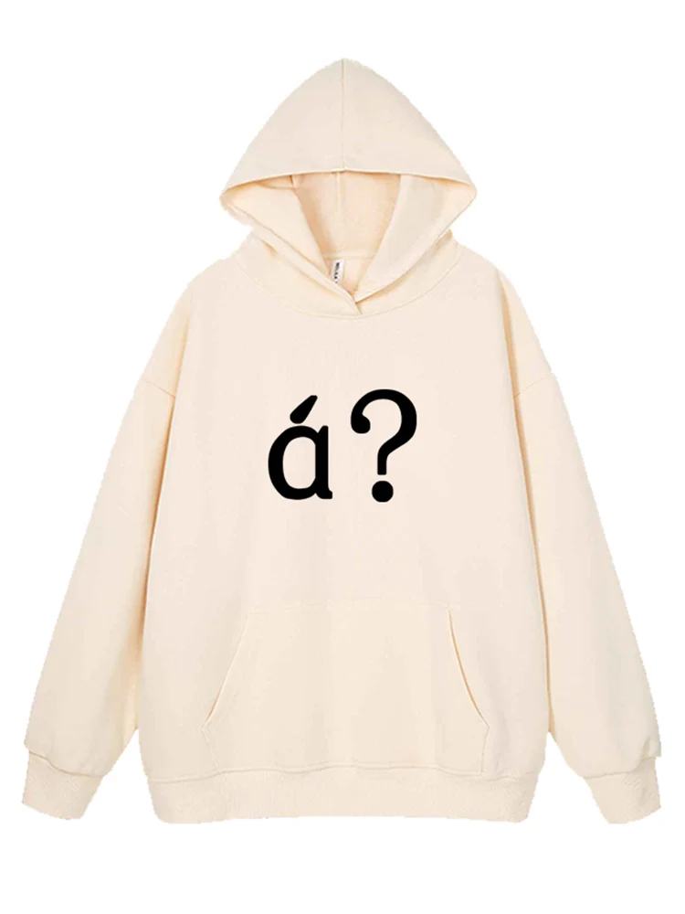 Question Fun Pattern Kapuzenpullover Frühling und Herbst 2024, neue lockere Mode-Hoodies