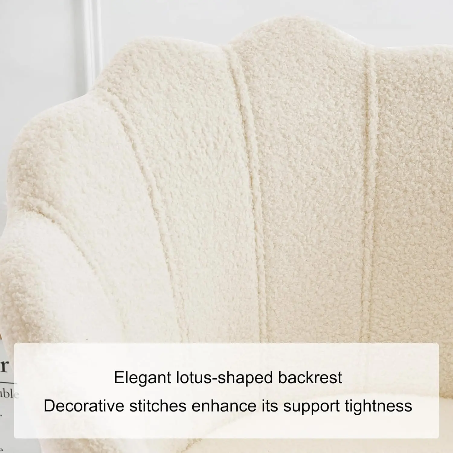 كرسي فانيتي مع ظهر، كرسي شل لغرفة المعيشة، كرسي متقاطع بأرجل ذهبية، كرسي مكياج لمكتب غرفة النوم