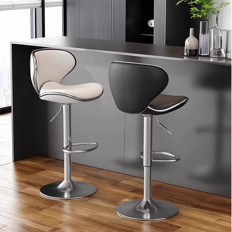 

Dining Outdoor Bar Chair Backrest Counter Accessories Island Chaises Bar Chair Design Swivel Taburete Alto Nordic Furniture