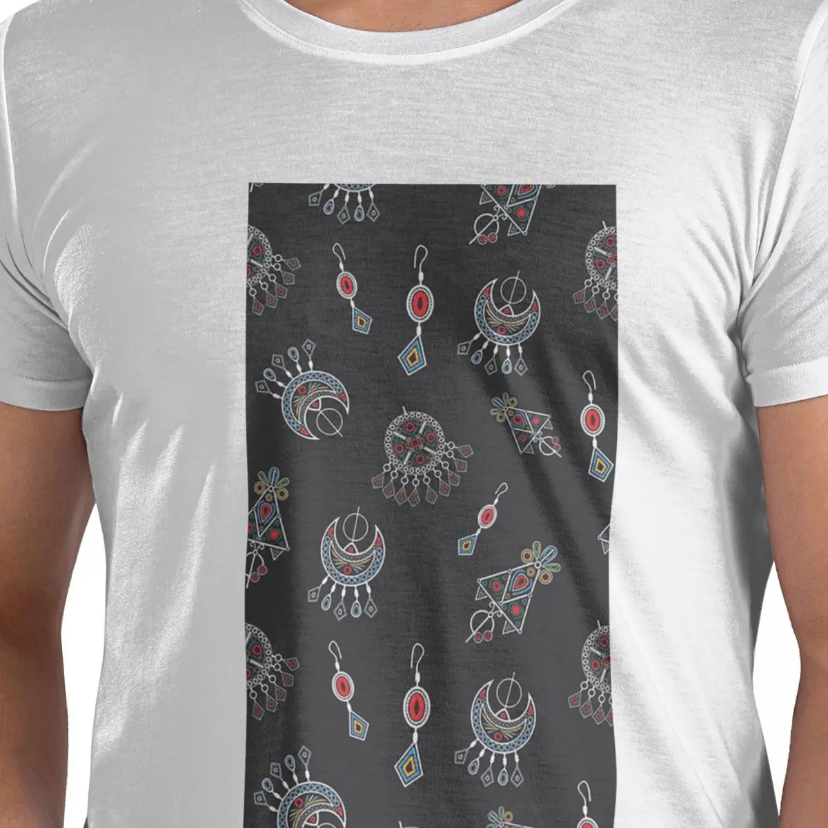 

Kabyle Jewelry Amazigh Africa Ethnic Style 100% Cotton T-Shirt Men's Fashion T Shirts Men O-Neck Short Sleeve S-6XL