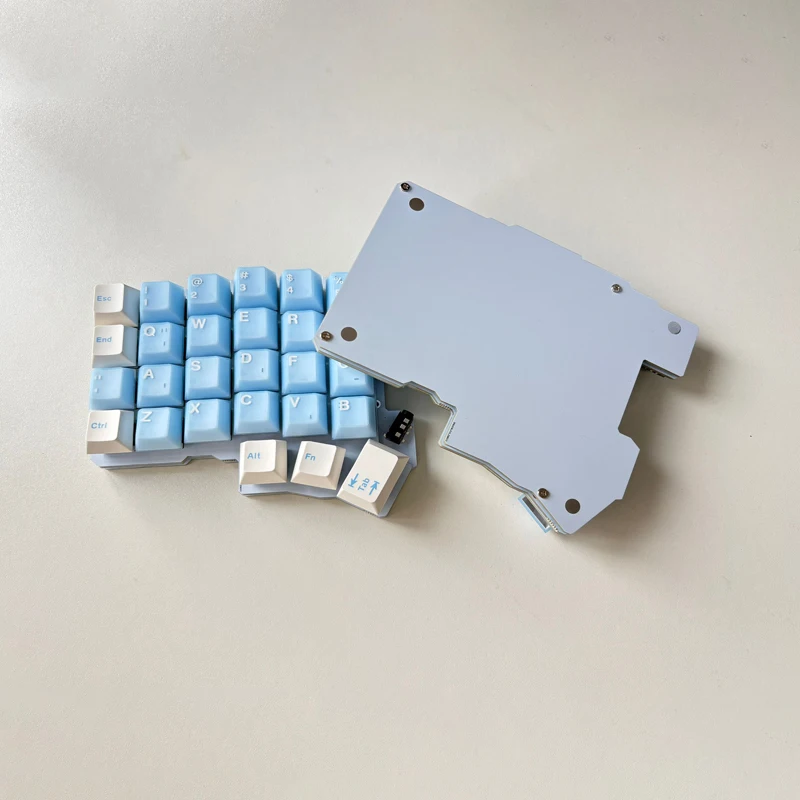 Silakka54 Wired Split Keyboard Customized Hot Swap Single Mode Split Mechanical Keyboard VIAL Left Right Hand Keyboard Ergonomic