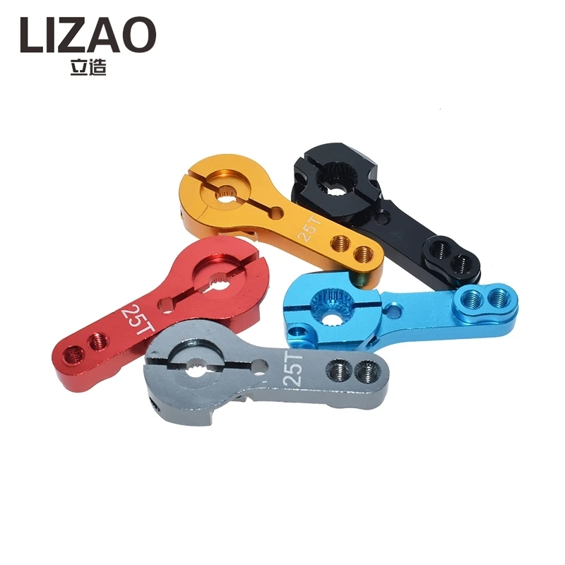 LIZAO 35mm 25T M3 Metal RC Servo Arm, Half-Steering Horn with Screws for Most RC Cars and Servos