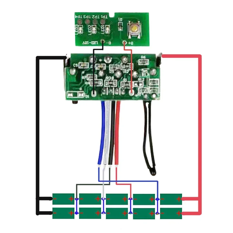 DCB200 10*21700 Li-ion Battery Plastic Case PCB Charging Protection Circuit Board For Dewalt 18V 20V 8Ah Lithium Tool Box Shell