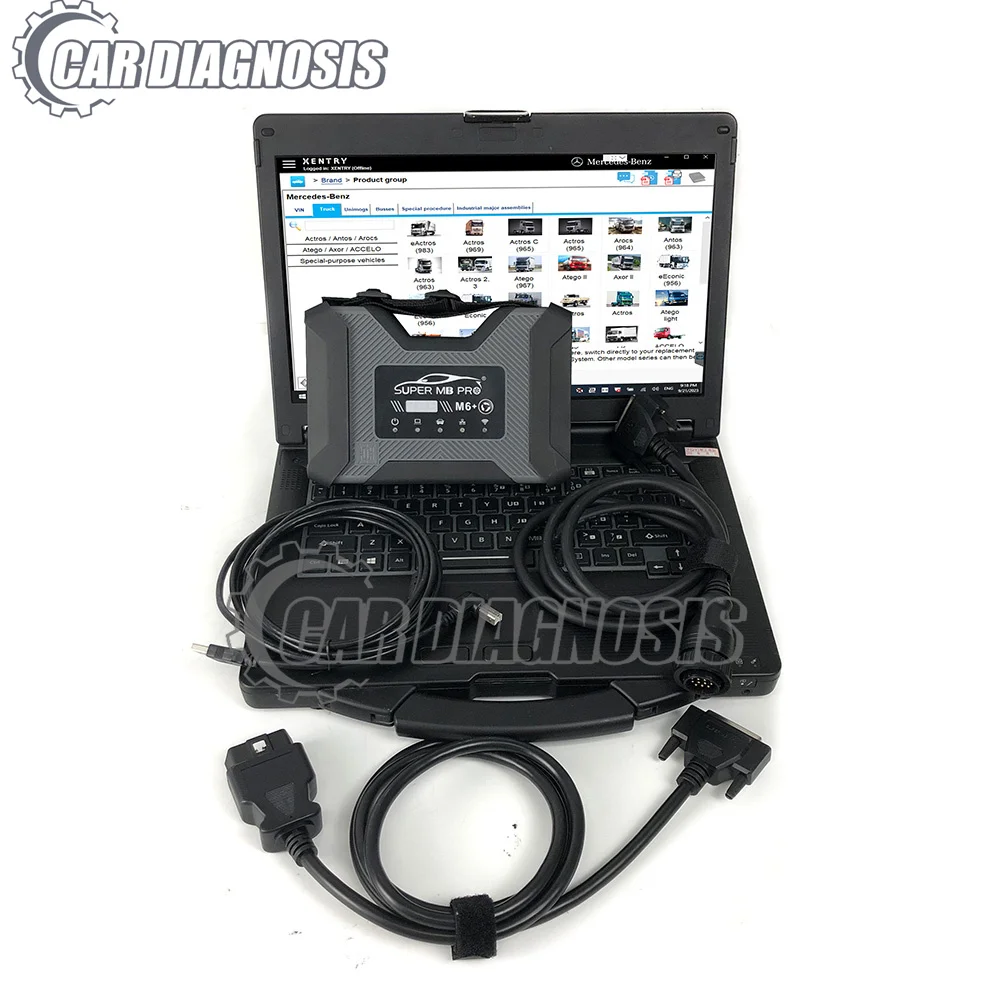 scanner para mercedes for benz super mb pro m6 Super MB PRO M6+For Benz Diagnostic tool Work on Both Cars And Trucks+CF53 Laptop