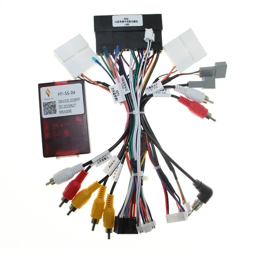 Cable de arnés de cableado estéreo de Radio de coche Canbus Android 16pin para Hyundai Santa fe para Kia Sportage K3 Sorento Cerato