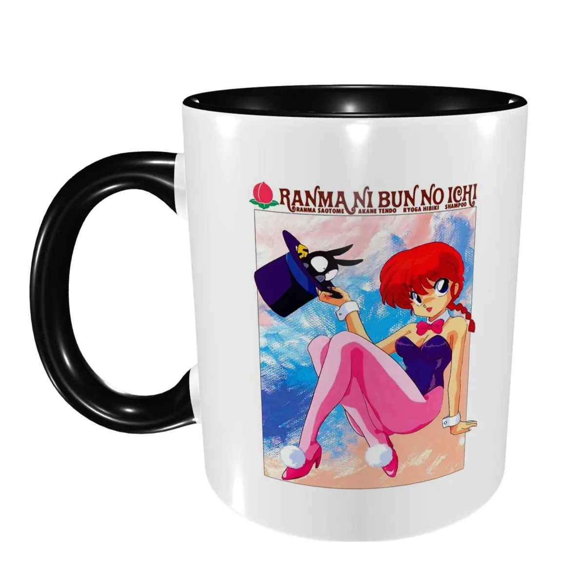 Ranma 1/2 Female And P Chan Classic Mug Funny Ceramic Coffee Cups Tea Mugs Milk Cup Drinkware Gift for Woman Man