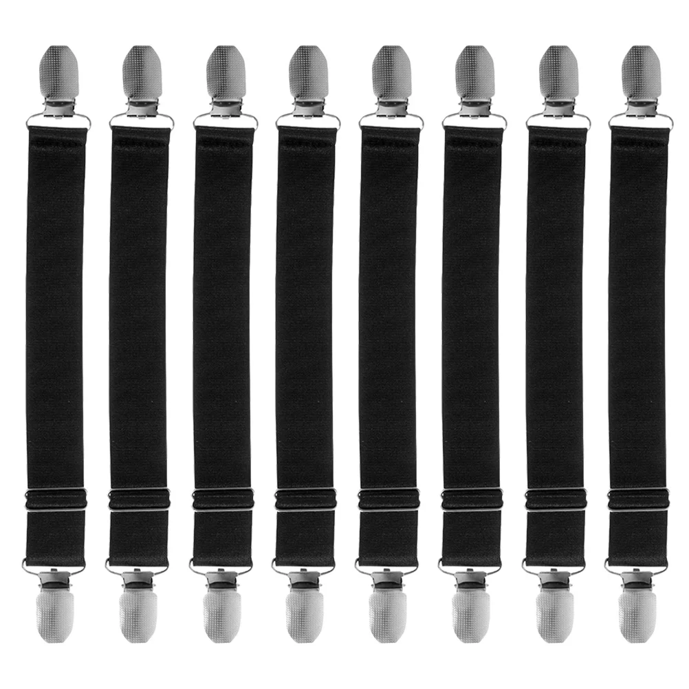 8 قطعة مقاطع التمهيد قابل للتعديل بانت الساق الأشرطة للدراجات النارية ركوب الدراجة الرياضة في الهواء الطلق مقاطع حزام مطاطي استبدال #1