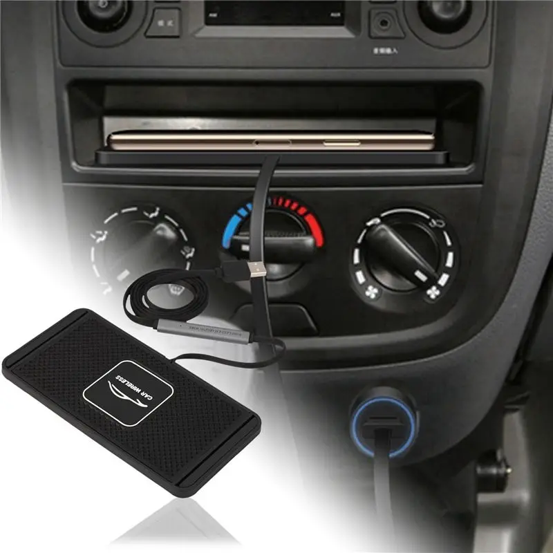 ABRI-10X QI Car Wireless Quickly For 8 XS XR Car Charging Pad For S10 Dock Station Non-Slip Mat