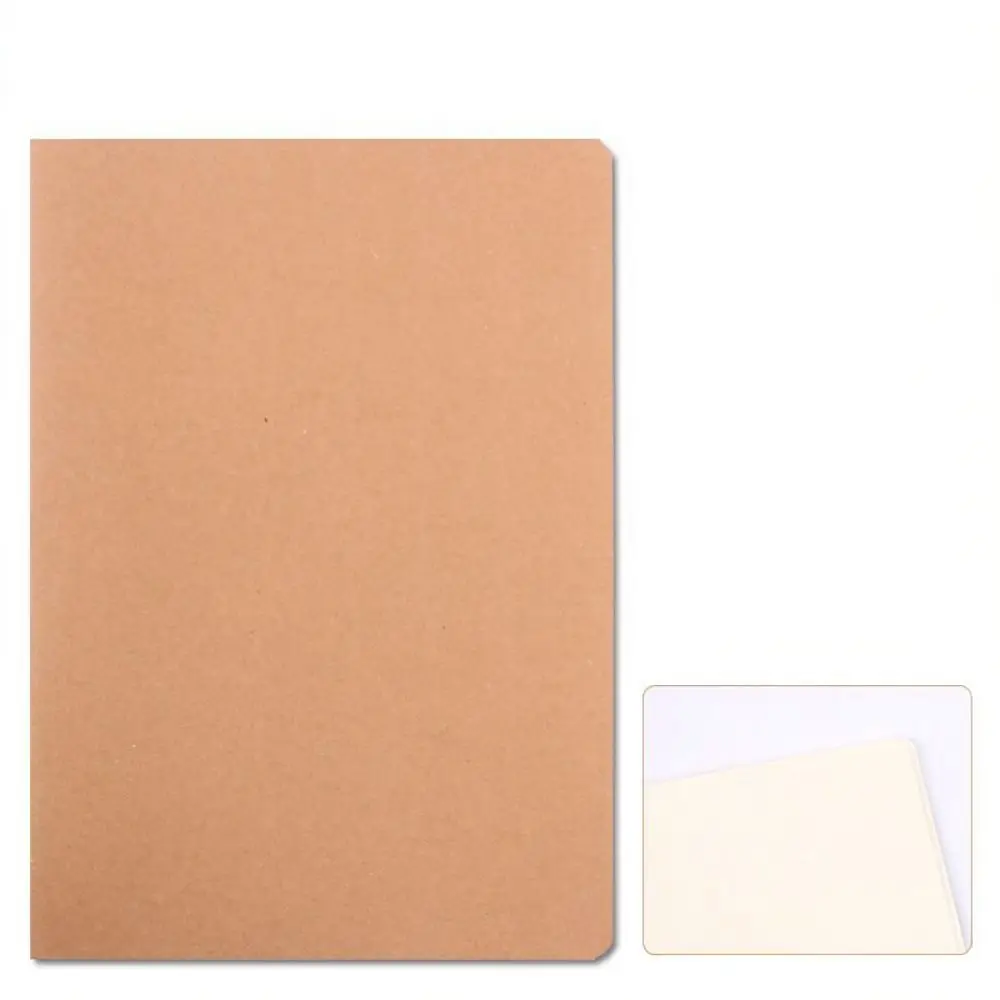 Organized Kraft Notebook Cornell Academic Diary Journal Blank Grid Lined English Practice Pad For School Study Office Supplies