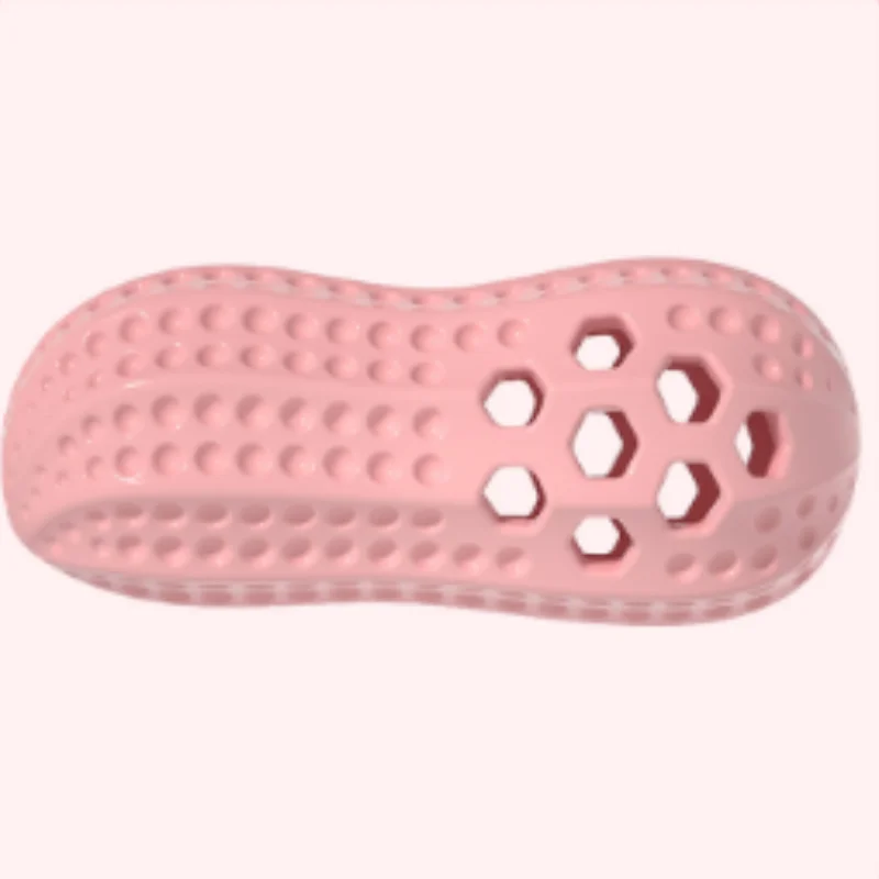 Nuevo juguete para perros con forma de cacahuete simulado, fabricado en TPR, resistente al sonido y a las fugas, con dientes para morder y molares._voghion.com