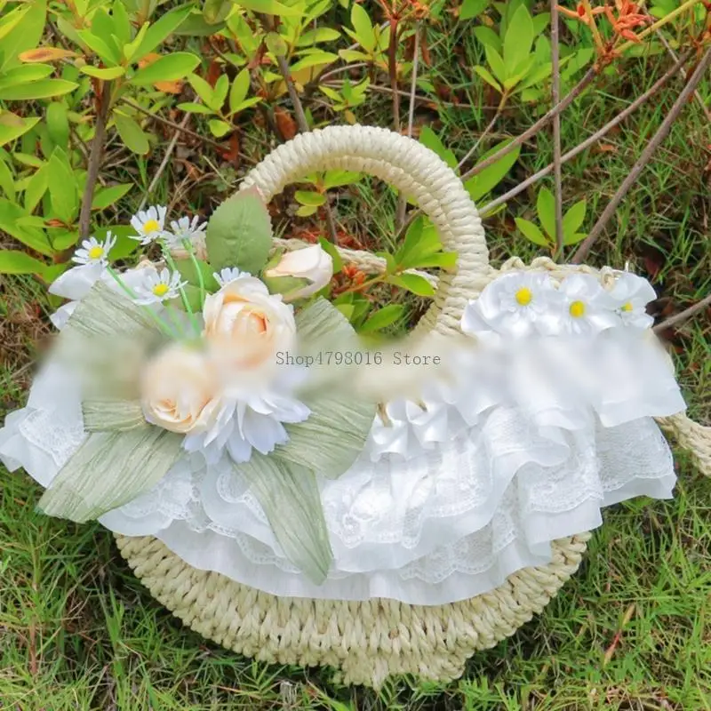 

Elegant Victorian Fascinator Hat Lace Trim Flower Bonnet Hat for Theme Occasion