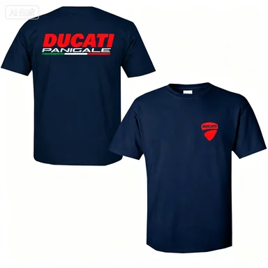 2026 Neues Herren Ducati Corse Racing T-Shirt Motorrad-Biker Kurzarm-Shirt Atmungsaktives Freizeit-Sportshirt mit Rundhalsausschnitt Sommer-Oberteil – Detail 8
