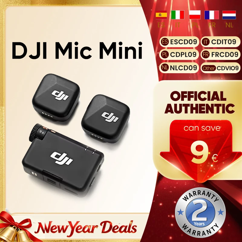 DJI Mic Mini microphone sans fil avec suppression active du bruit Transmission audio stable de haute qualit�