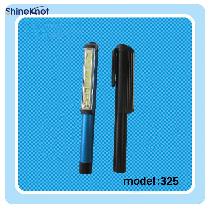 SHINEKNOT LED Aluminium Alloy Pen-Style Tool Light Cob Maintenance Work Light Multi-Purpose Magnetic Battery-Powered Pen Light