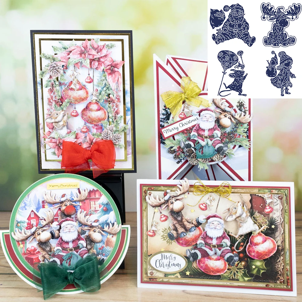 

New Santa’s Sidekicks Die Collection Christmas Craft Metal Cutting Dies Mold DIY Scrapbooking Paper Mould Blade Punch Stencils