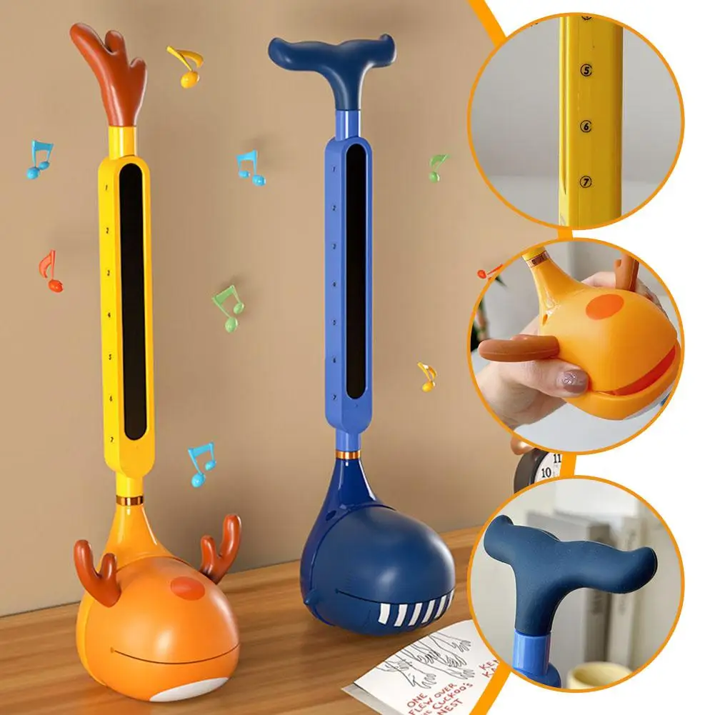 2 Color Otamatone Electronic Musical Instrument For Children Tomatone Synthesizer Electric Tadpole Kawaii Kid Kalimba Piano I5T2