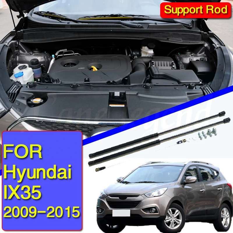 

2Pcs Car Gas Shock Hood Shock Strut Damper Lift Support For Hyundai ix35 2009 - 2015 Supporting Rod Hydraulic Hood strut rod