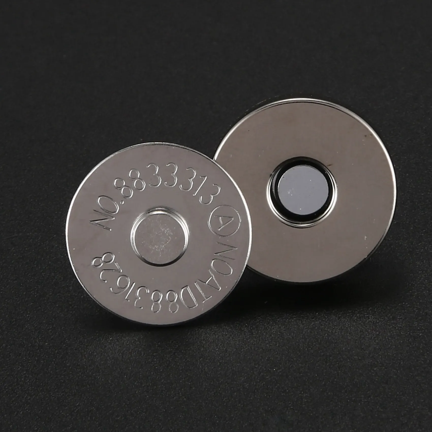 FLYY-60 Sets magnetische Knopfverschlüsse 18 mm – ideal zum Nähen, Basteln, für Geldbörsen, Taschen, Kleidung, Leder – Detail 5