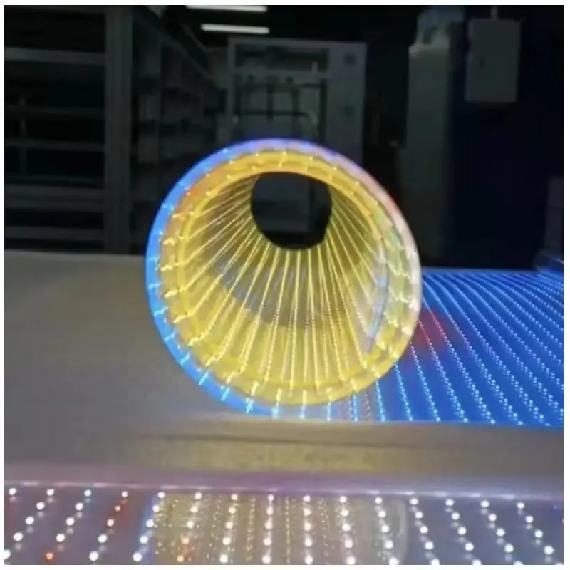 Flexible Transparent LED Display Adhesive Large Stage Curtain Film Panel Ecran Pantalla Glasses Display