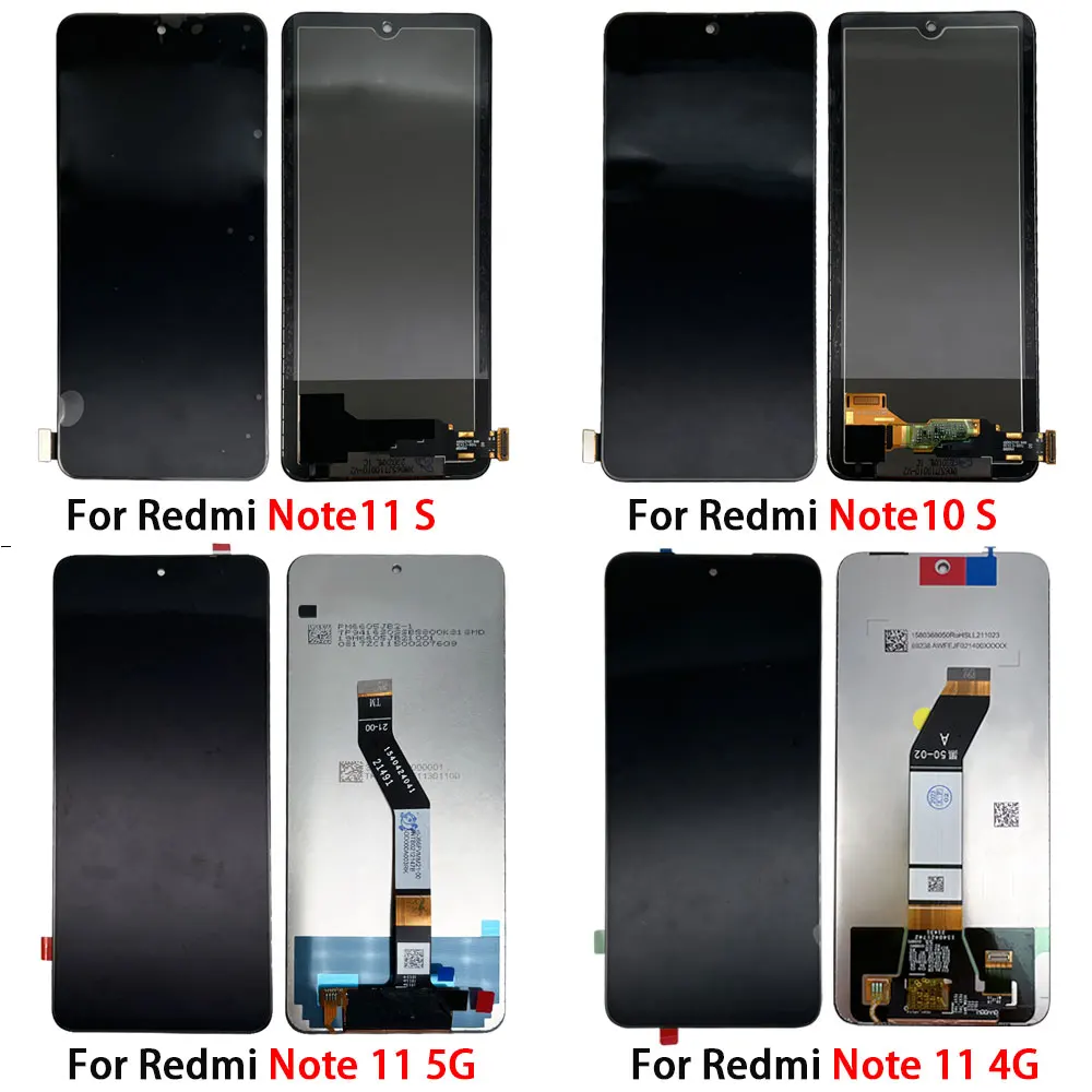 For Redmi Note 10S 11S 11 Pro 4G 5G Test High Quality LCD Display Touch Screen Digiziter Assembly Replacement