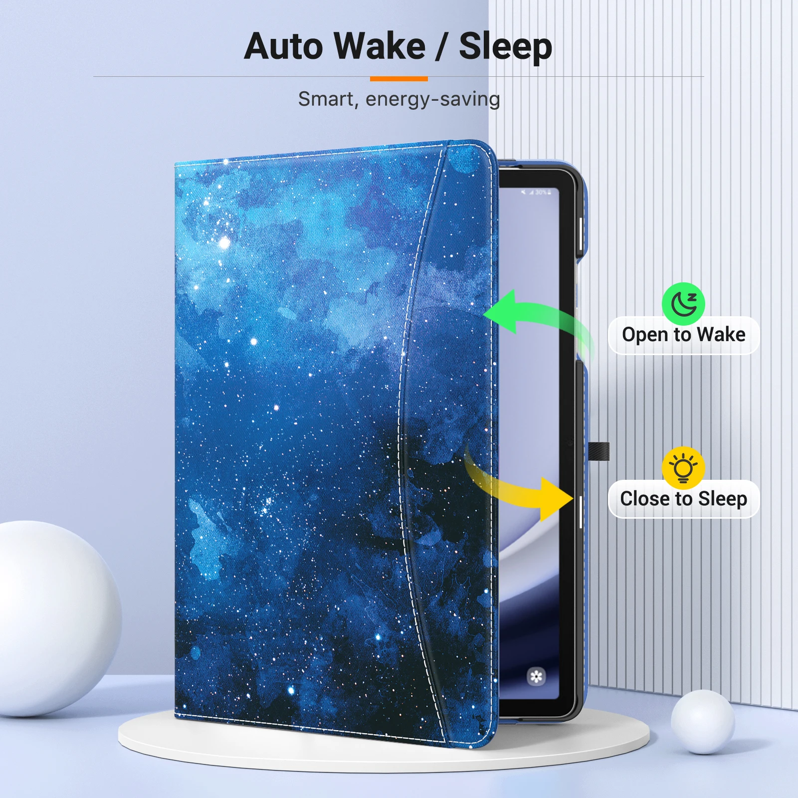 Imagem -02 - Couro Multi-angle Viewing Capa de Suporte Dobrável Estojo com Alça de Mão Samsung Galaxy Tab a9 Plus 11 2023 pu