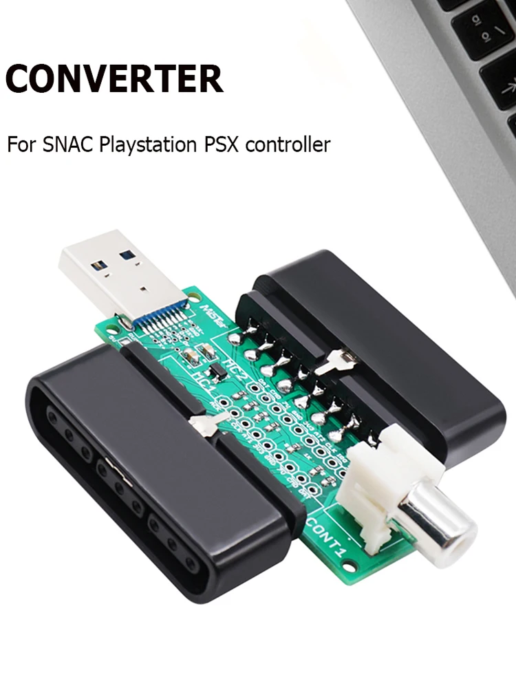 For SNAC Playstation PSX Controller Converter Adapter with USB 3.0 Cable for MiSTer FPGA Analog Digital IO Board Accessory