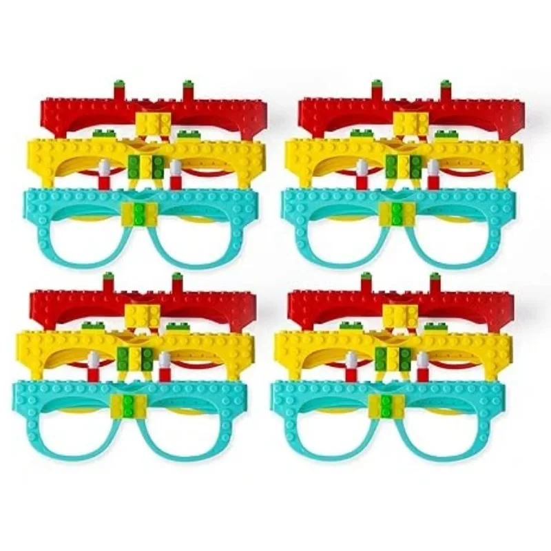 DIY Bouwstenen Bril Bouwstenen Spelletjes voor kinderen Creatieve bouwsteen Verjaardagsfeestje Gunsten, Carnaval Party Games